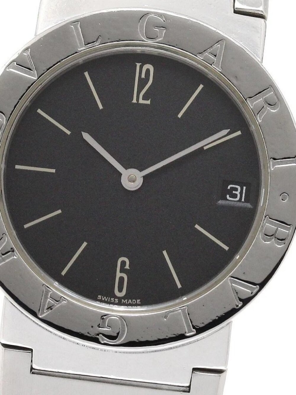 BVLGARI BVLGARIBVLGARI BB30SSD Date black Dial Quartz Boy's Watch